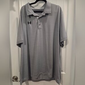 Under Armour Men's Light Gray Polo Shirt